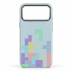 Luxo Tetris Pattern Carbon Fiber Texture Magsafe Case