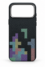 Luxo Tetris Pattern Carbon Fiber Texture Magsafe Case