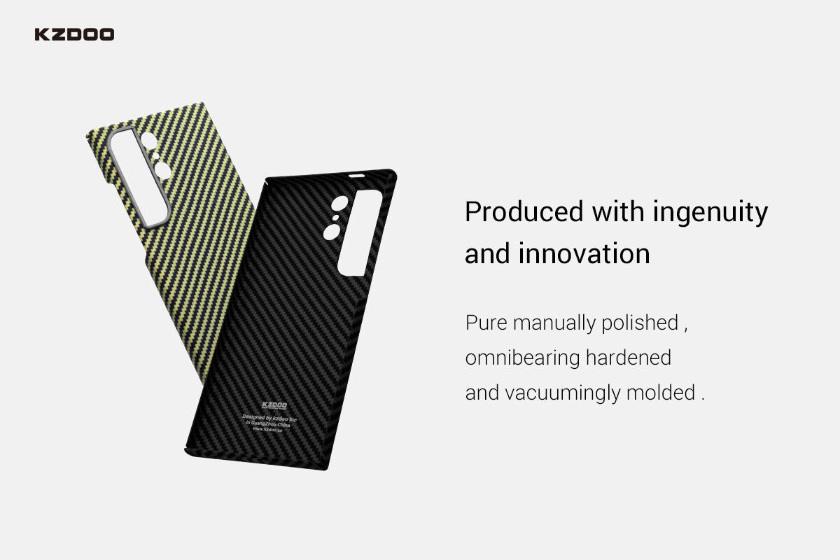 Samsung Galaxy S24 Ultra Slim Fit Original Carbon Fiber Case Mobile Case by CoverMeUp - Style 4