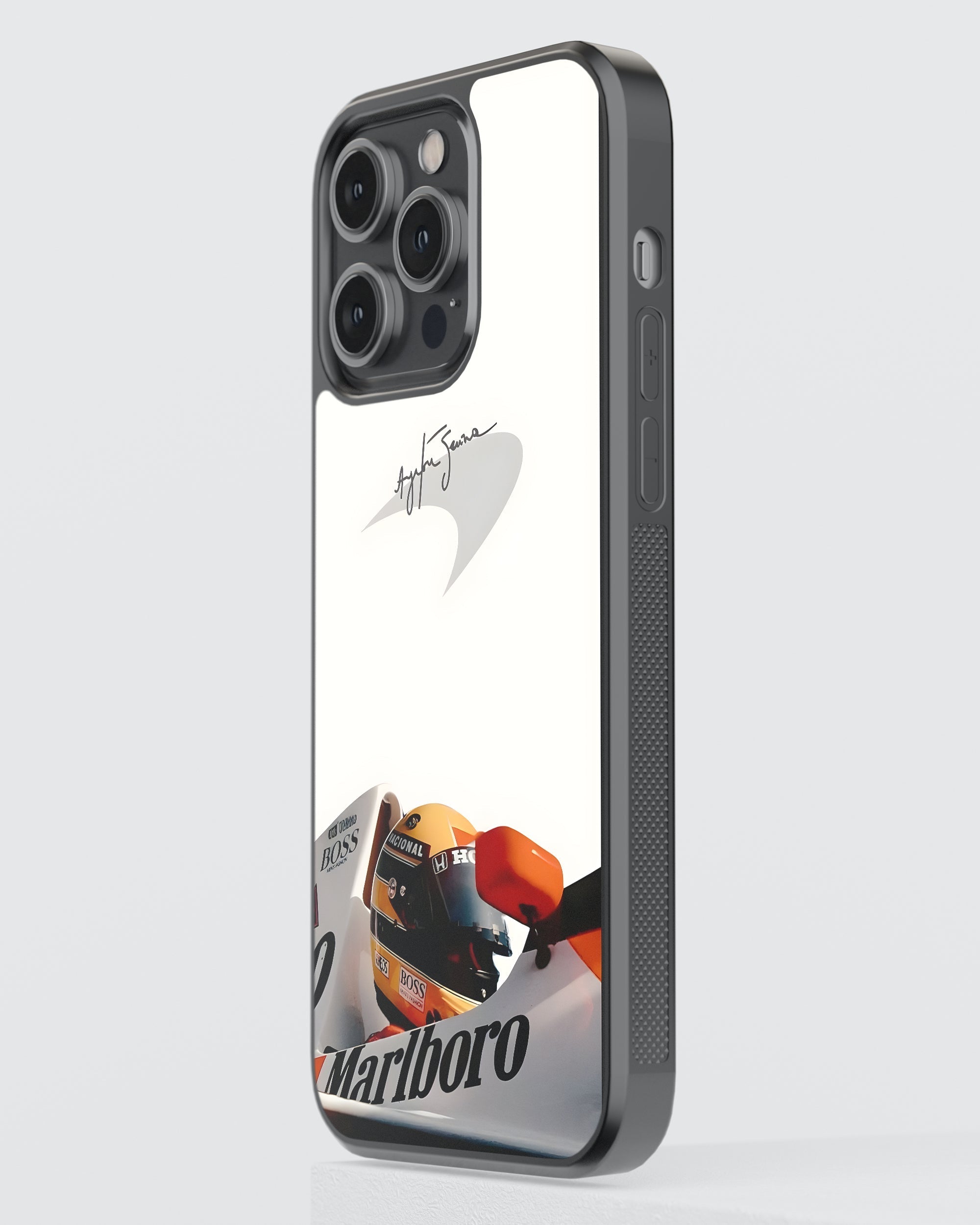 Formula 1 Mobile Cover (Ayrton Senna Malboro) Mobile Case by CoverMeUp - Style 3