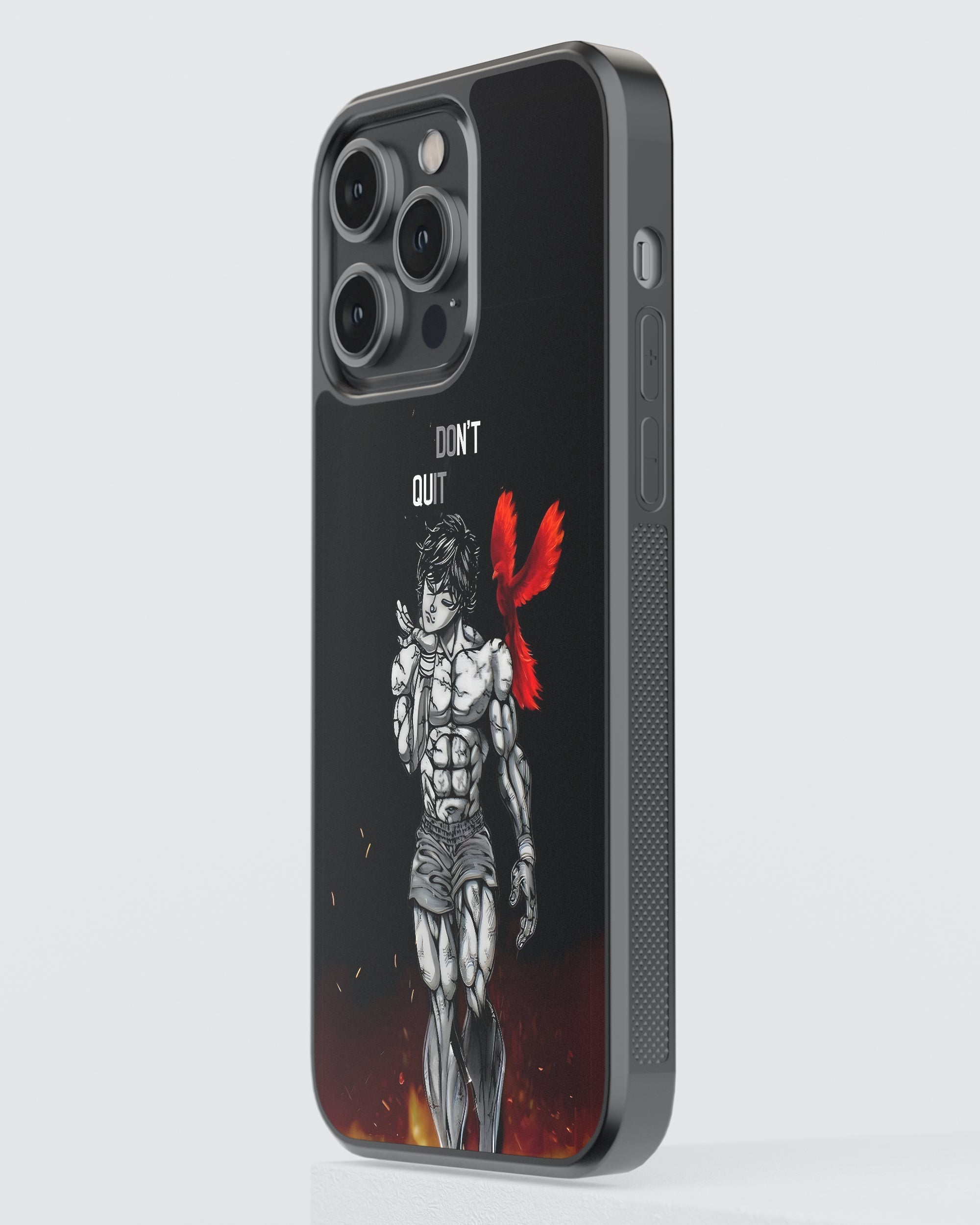 Baki Mobile Cover (Baki Dont Quit) Mobile Case by CoverMeUp - Style 3