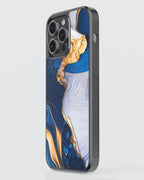 Marbel Mobile Cover (Blue Marbel) Mobile Case by CoverMeUp - Style 3
