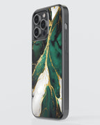 Marbel Mobile Cover (Green Marbel) Mobile Case by CoverMeUp - Style 3