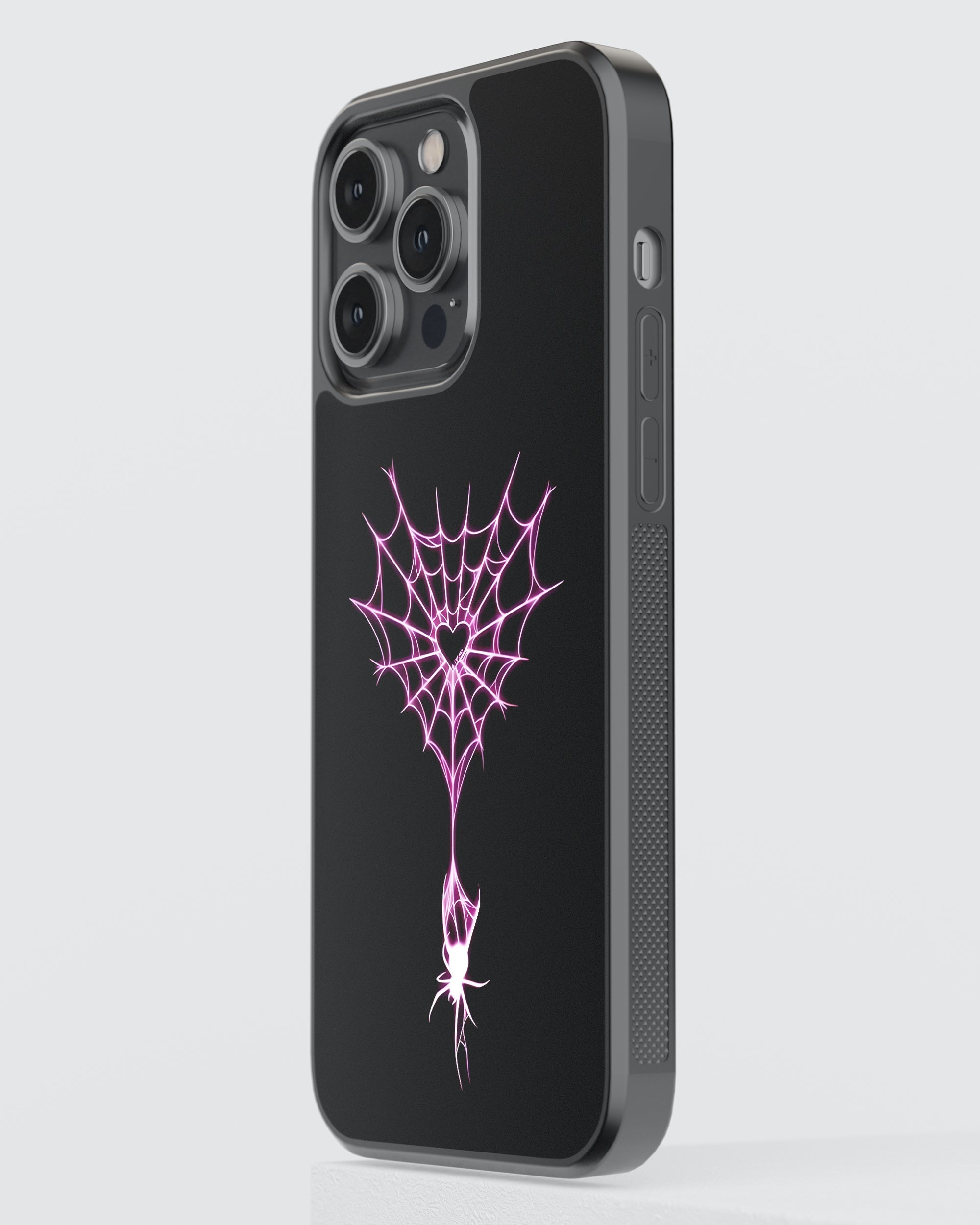 Girls Aesthetic Mobile Cover (Heart Web) Mobile Case by CoverMeUp - Style 3