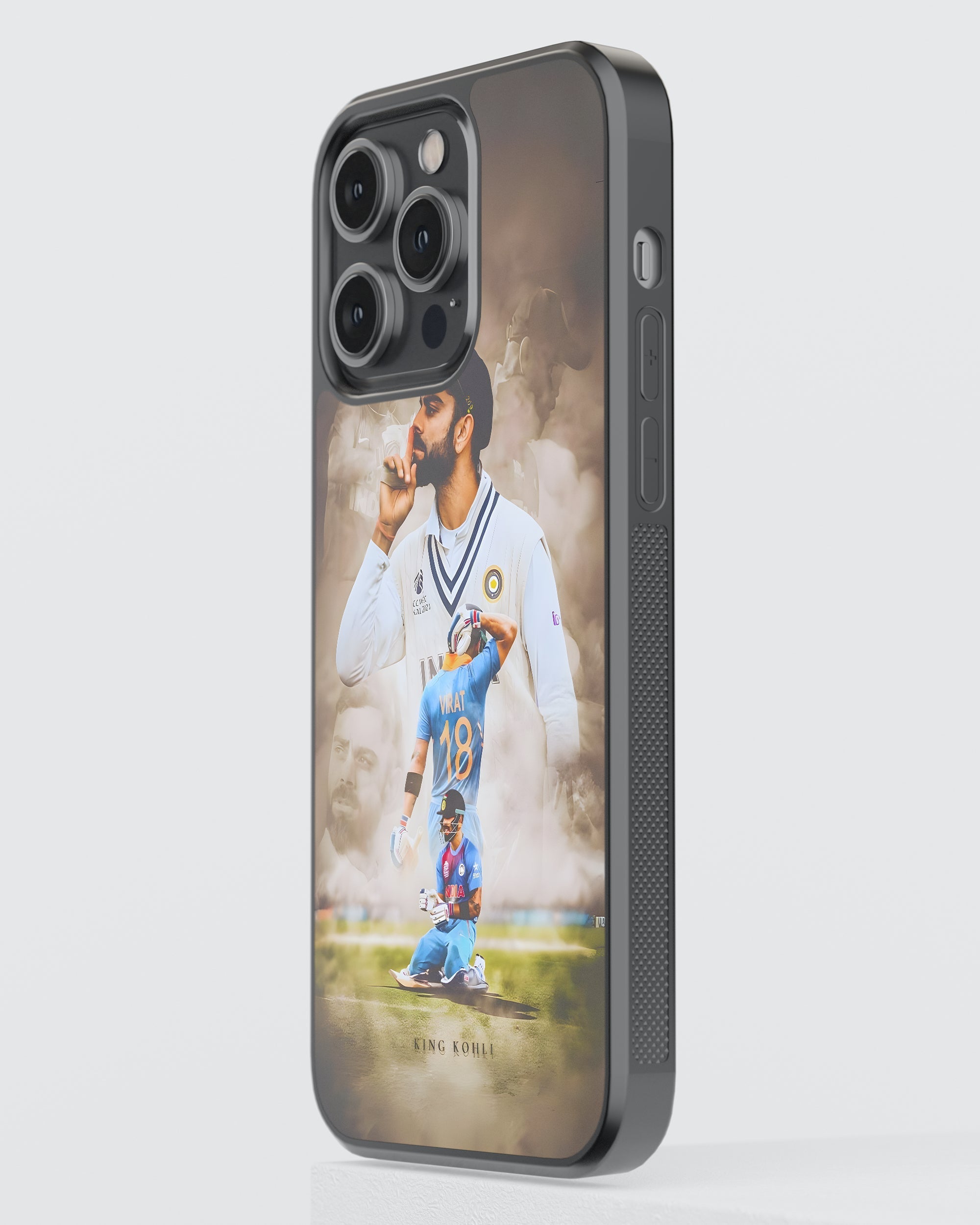 Cricket Mobile Cover (Kohli) Mobile Case by CoverMeUp - Style 3