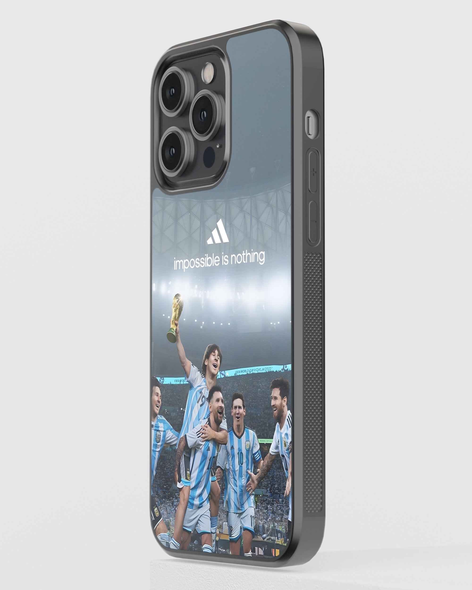 Football Mobile Cover (Messi Nothing is Impossible) Mobile Case by CoverMeUp - Style 3
