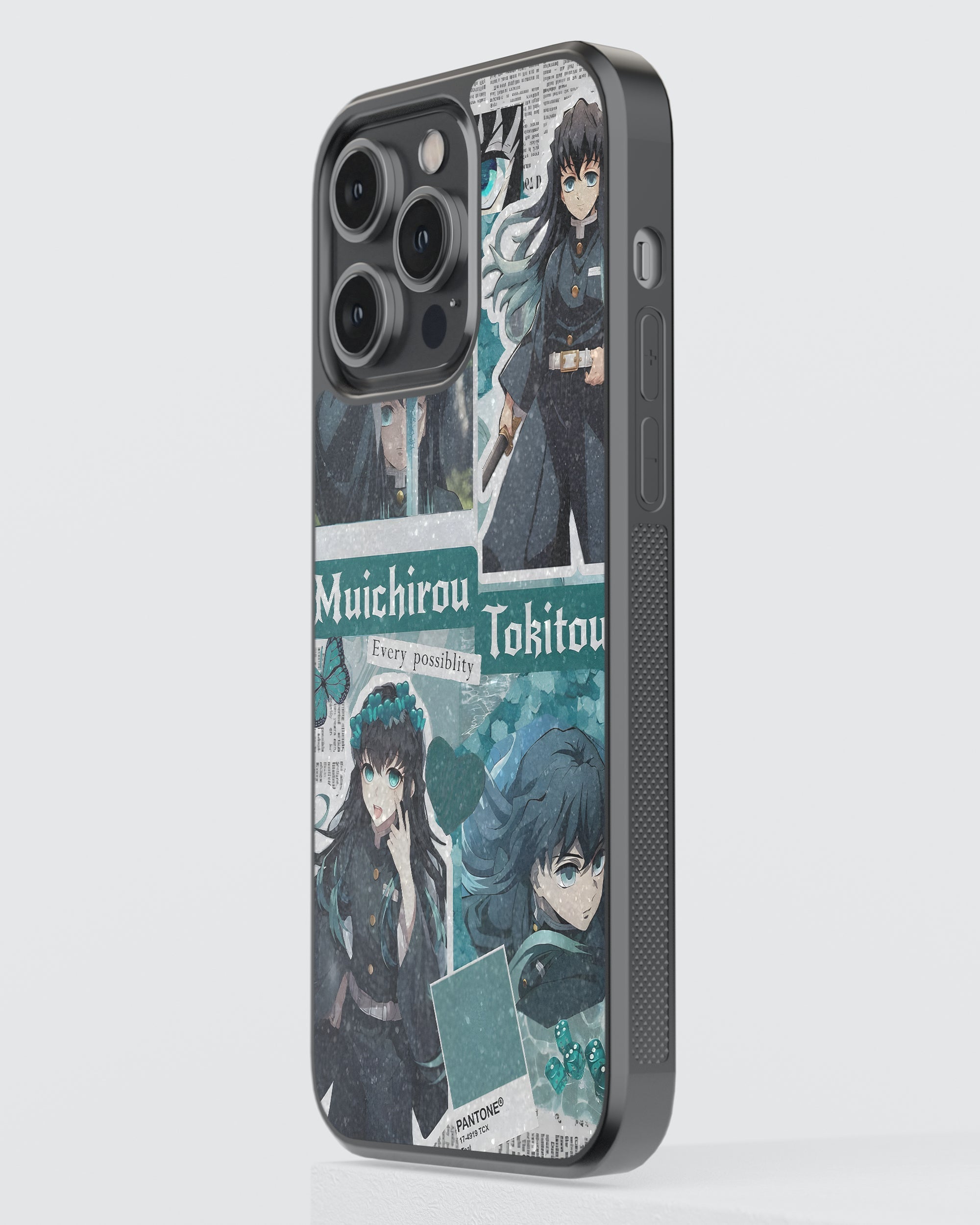 Demon Slayer Mobile Cover (Muichirou Tokito) Mobile Case by CoverMeUp - Style 3