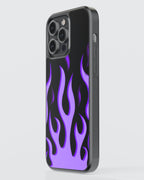 Y2K Mobile Cover (Purple Flame) Mobile Case by CoverMeUp - Style 3