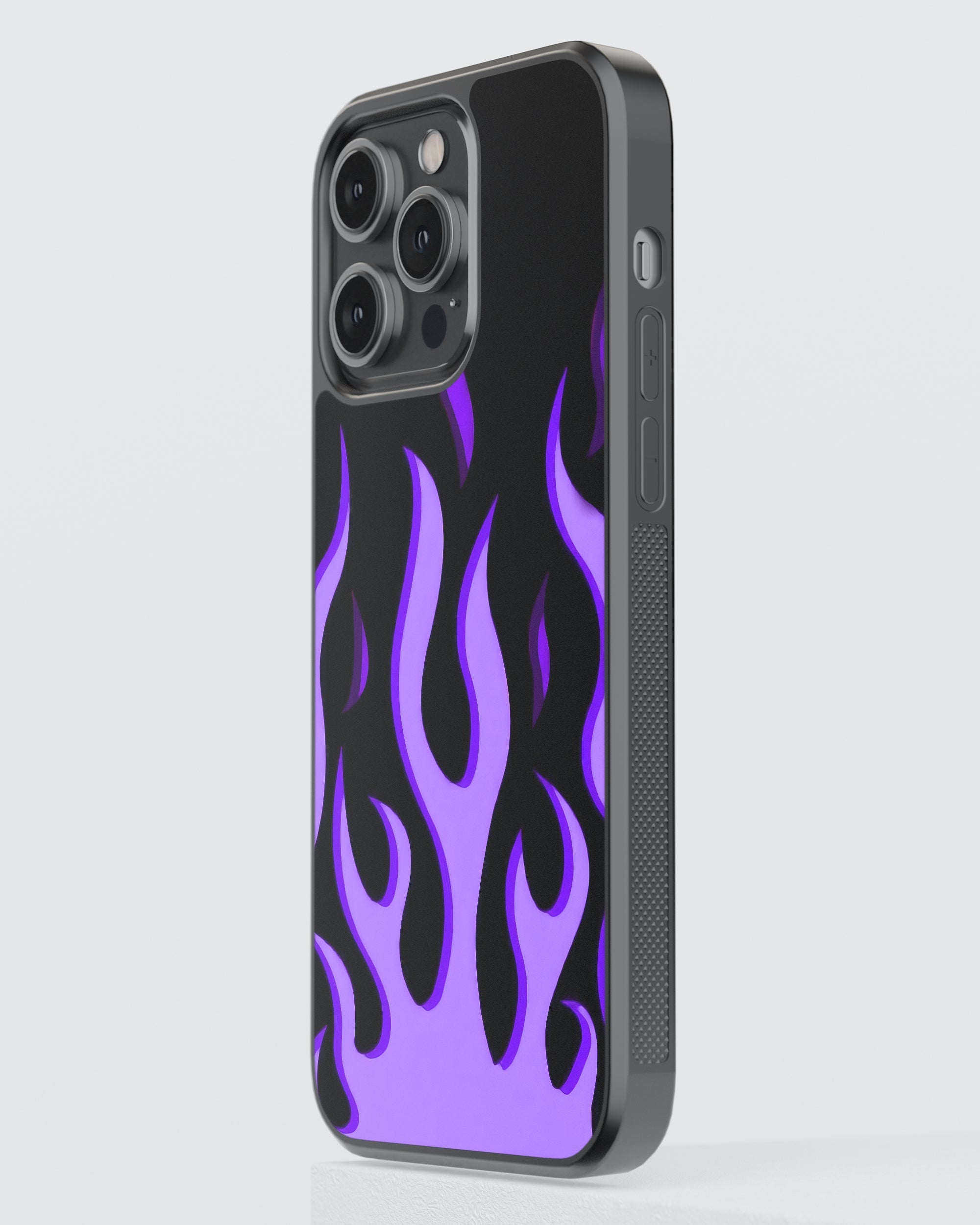 Y2K Mobile Cover (Purple Flame) Mobile Case by CoverMeUp - Style 3