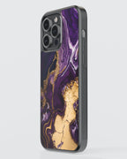 Marbel Mobile Cover (Purple Marbel) Mobile Case by CoverMeUp - Style 3