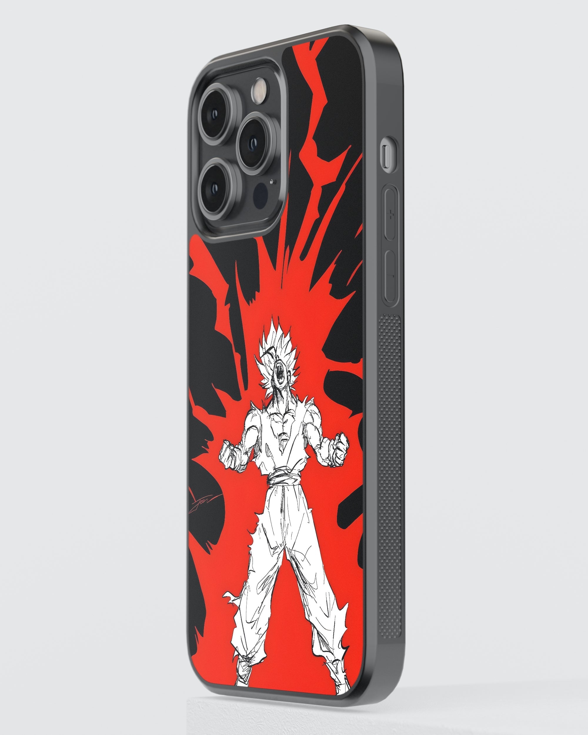 Dragon Ball Z Mobile Cover (Red Goku) Mobile Case by CoverMeUp - Style 3
