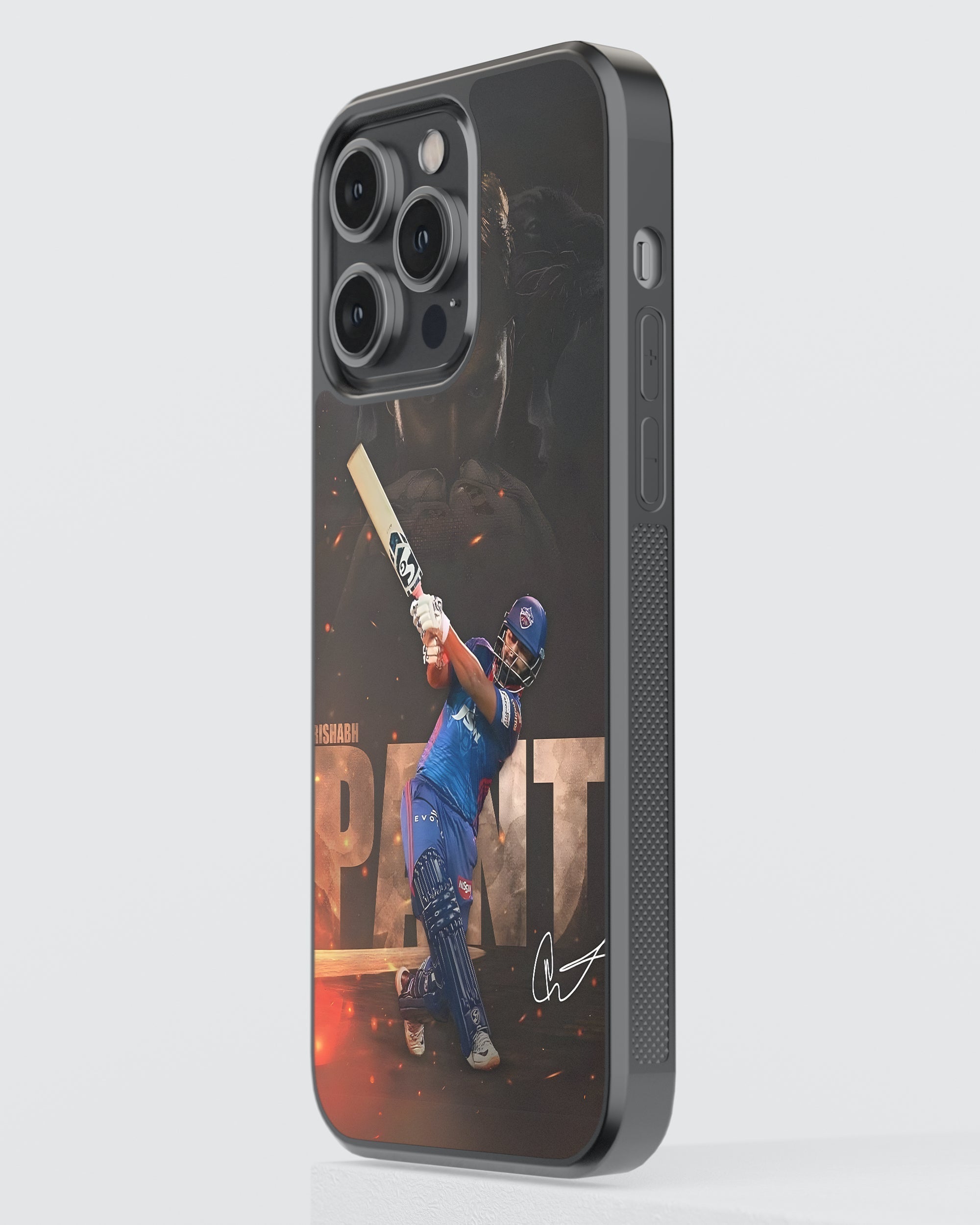 Cricket Mobile Cover (Rishabh Pant) Mobile Case by CoverMeUp - Style 3