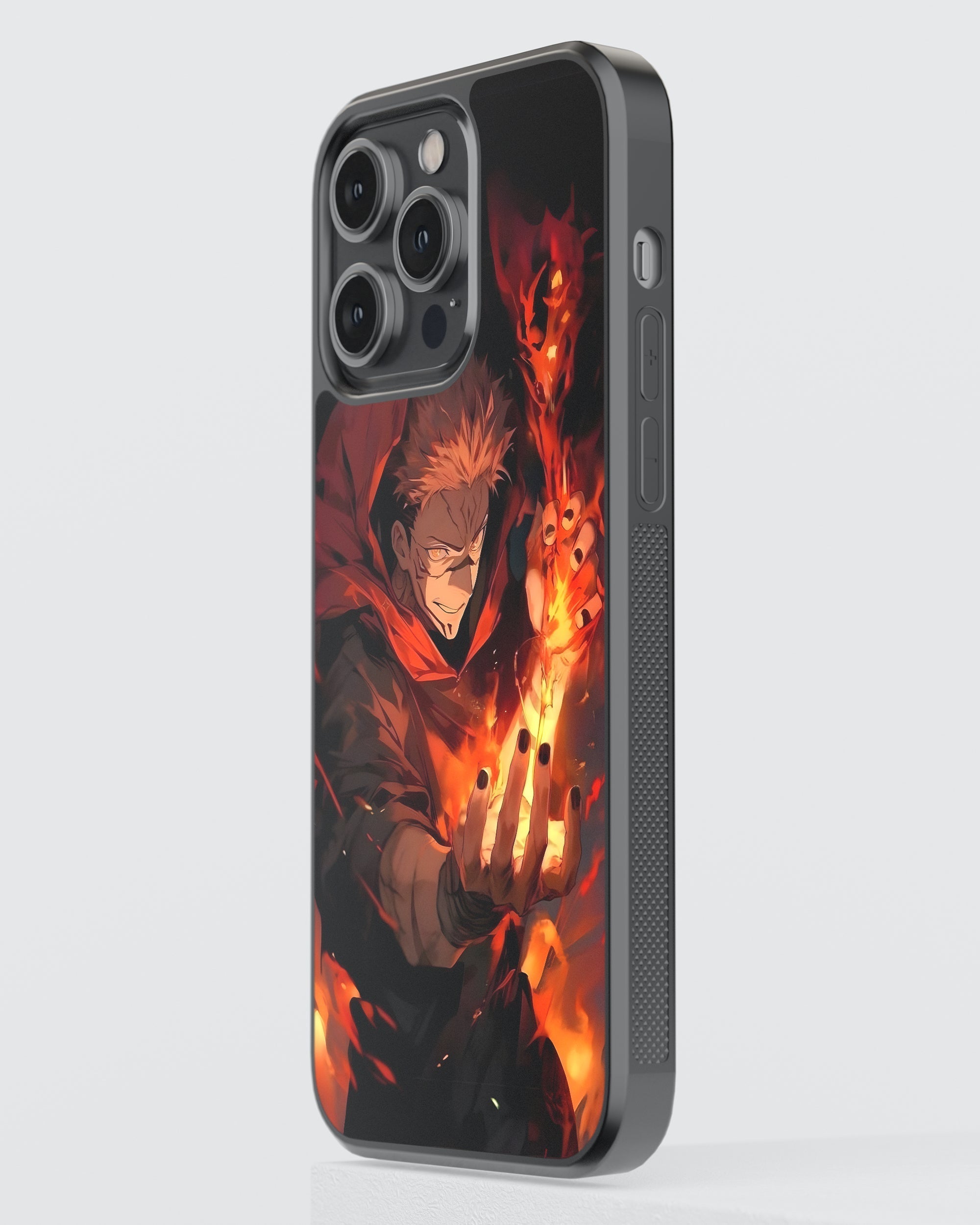 Jujutsu Kaisen Mobile Cover (Sukuna Fire) Mobile Case by CoverMeUp - Style 3