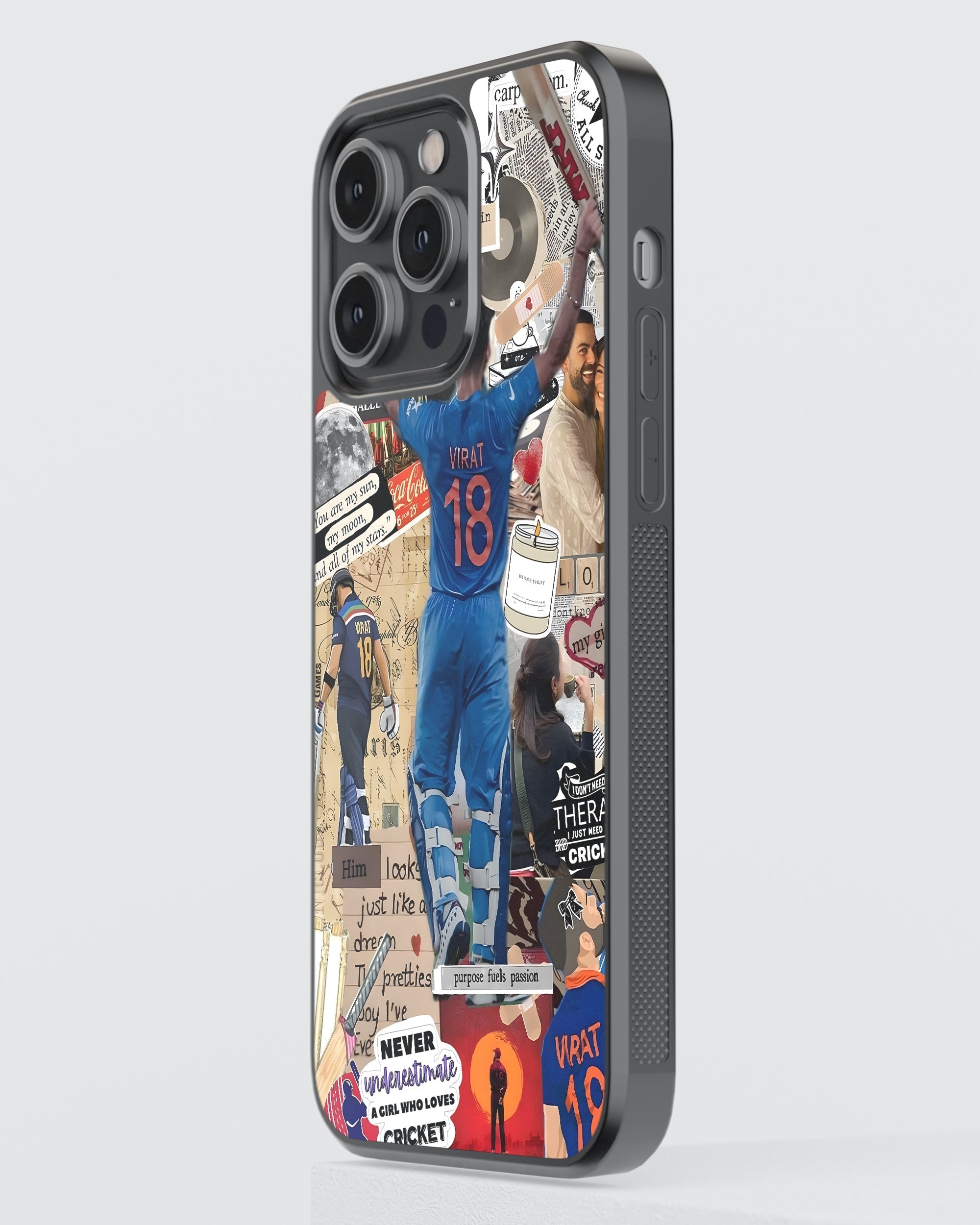 Cricket Mobile Cover (Virat Legacy) Mobile Case by CoverMeUp - Style 3