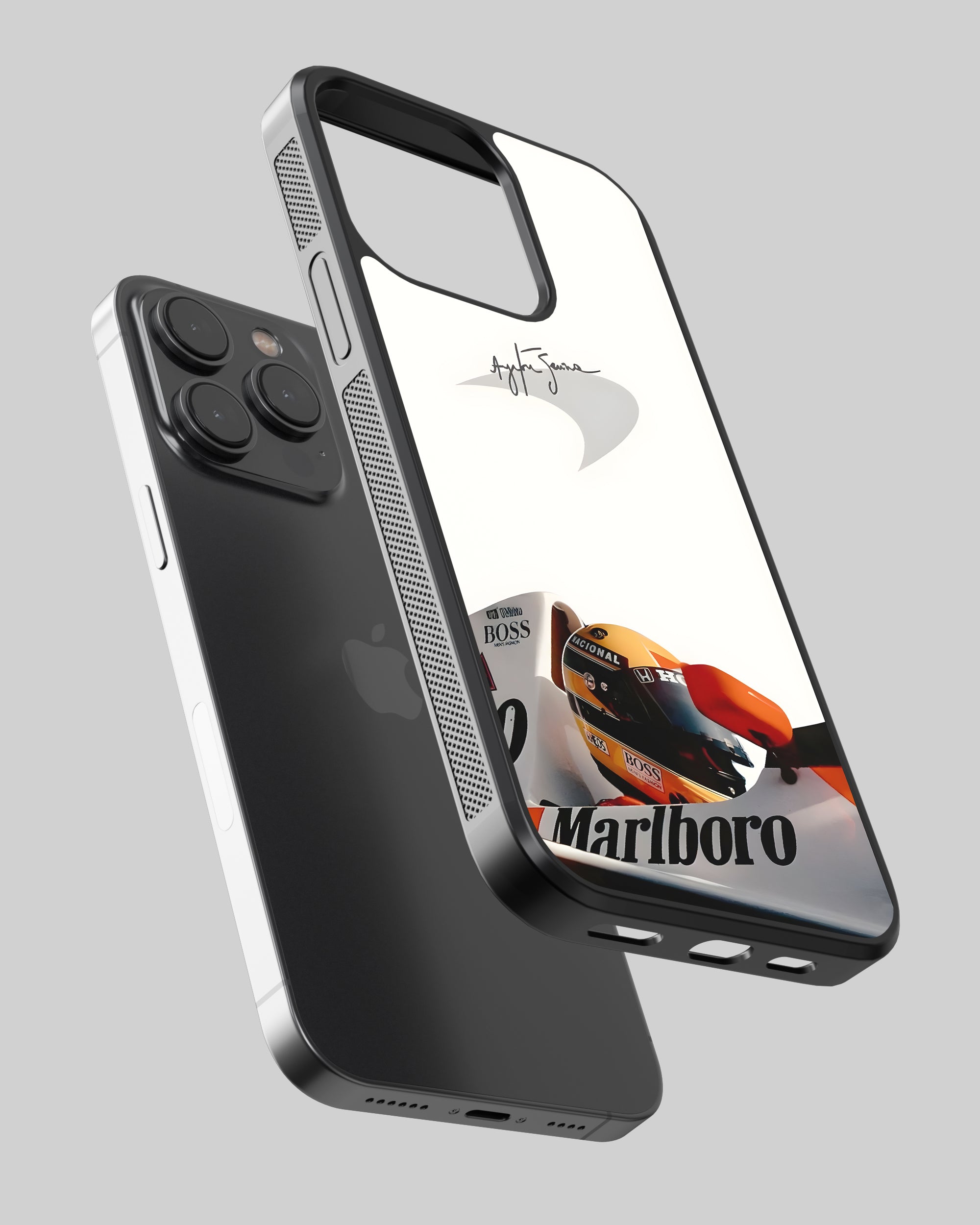Formula 1 Mobile Cover (Ayrton Senna Malboro) Mobile Case by CoverMeUp - Style 2