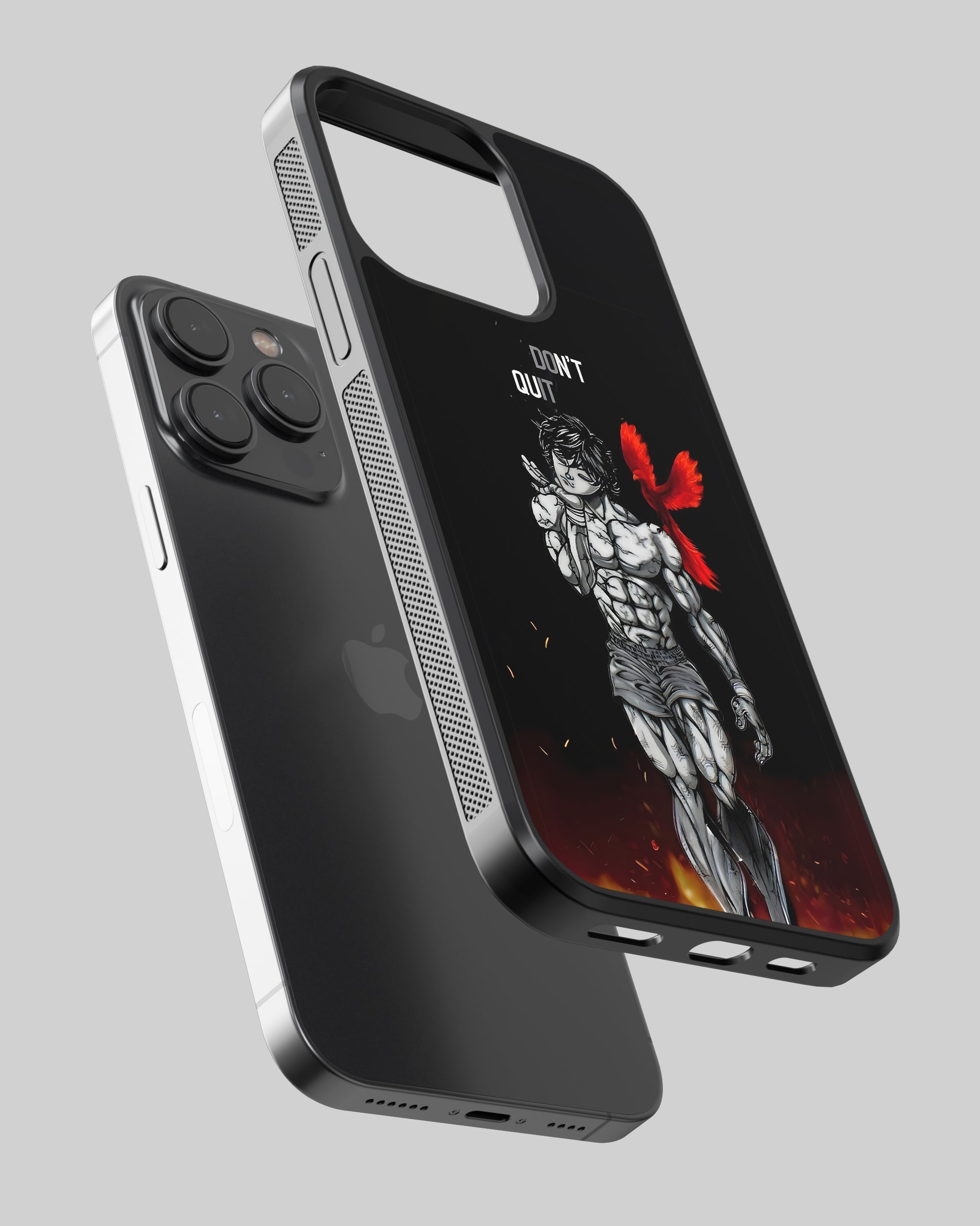 Baki Mobile Cover (Baki Dont Quit) Mobile Case by CoverMeUp - Style 2