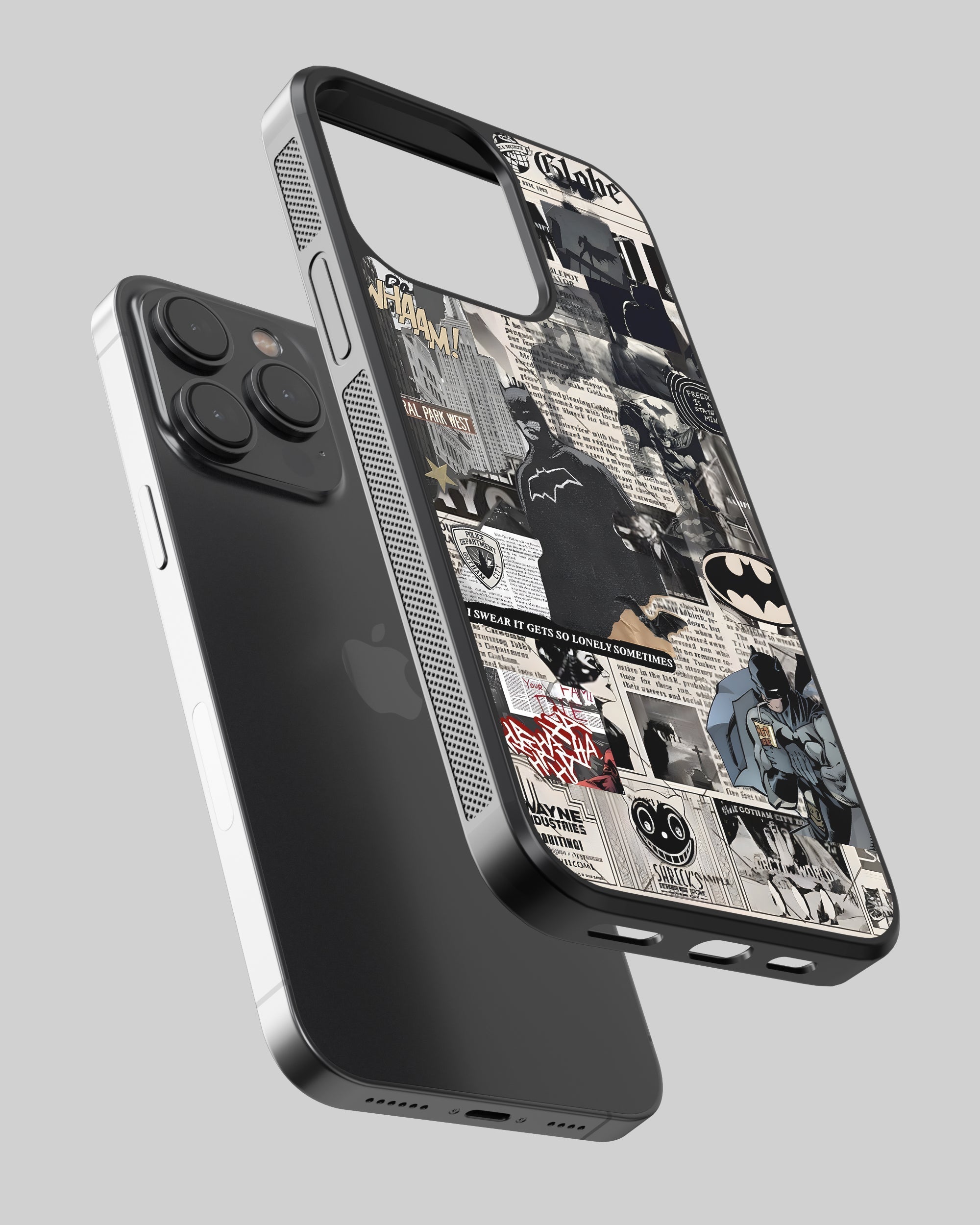 DC Mobile Cover (Batman Collage) Mobile Case by CoverMeUp - Style 2