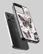 Girls Aesthetic Mobile Cover (Black Pink Butterfly) Mobile Case by CoverMeUp - Style 2