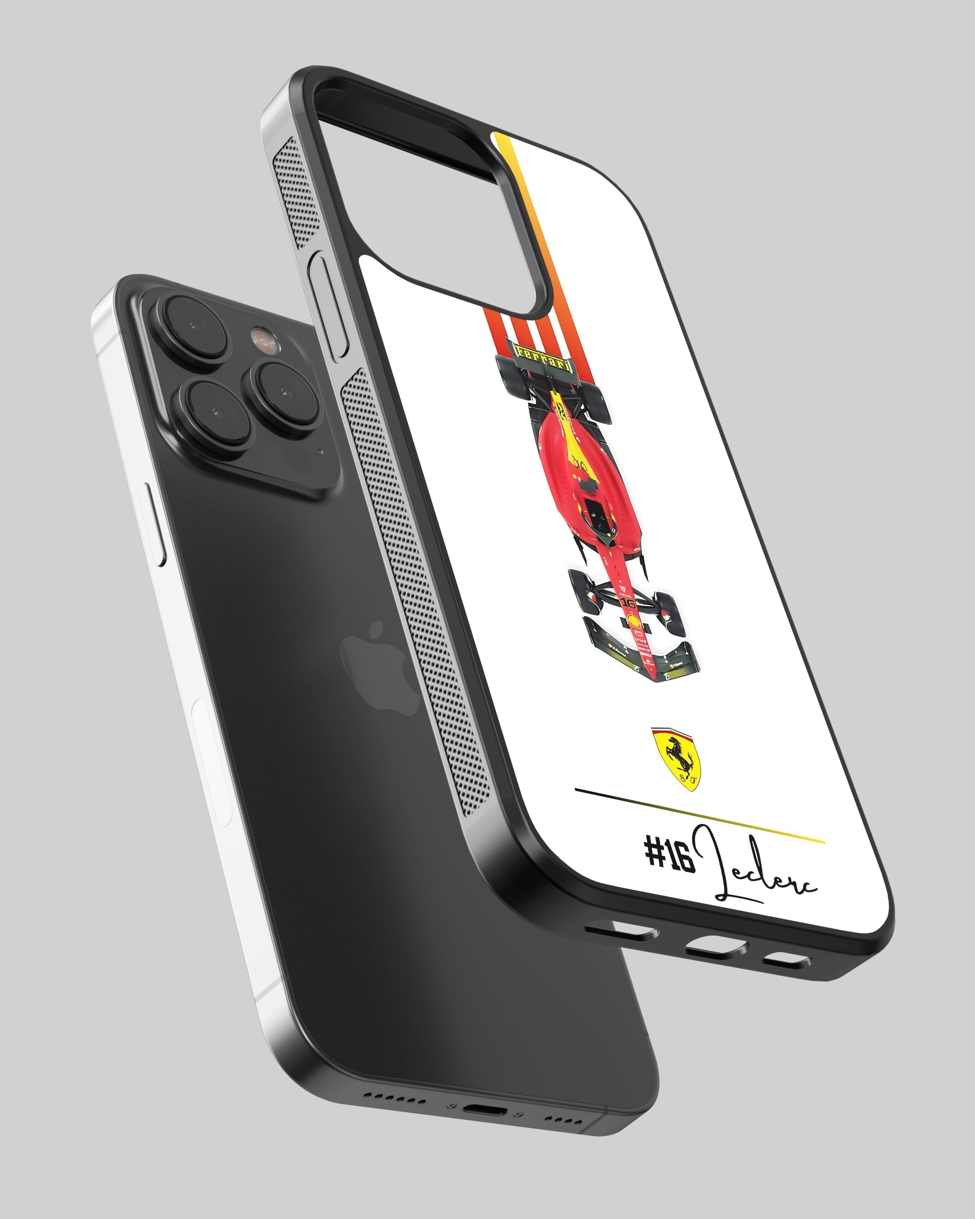 Formula 1 Mobile Cover (Ferrari Leclerc) Mobile Case by CoverMeUp - Style 2