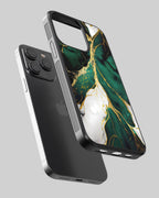 Marbel Mobile Cover (Green Marbel) Mobile Case by CoverMeUp - Style 2