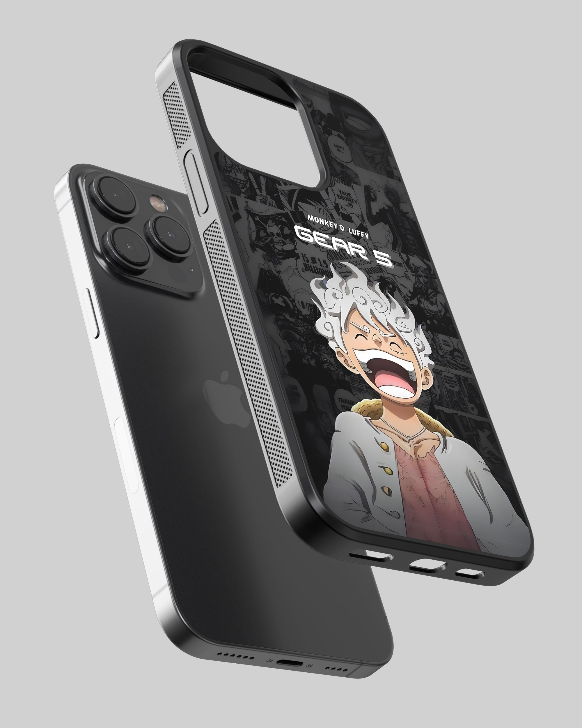 One Piece Mobile Cover (Luffy Gear 5 Black) Mobile Case by CoverMeUp - Style 2