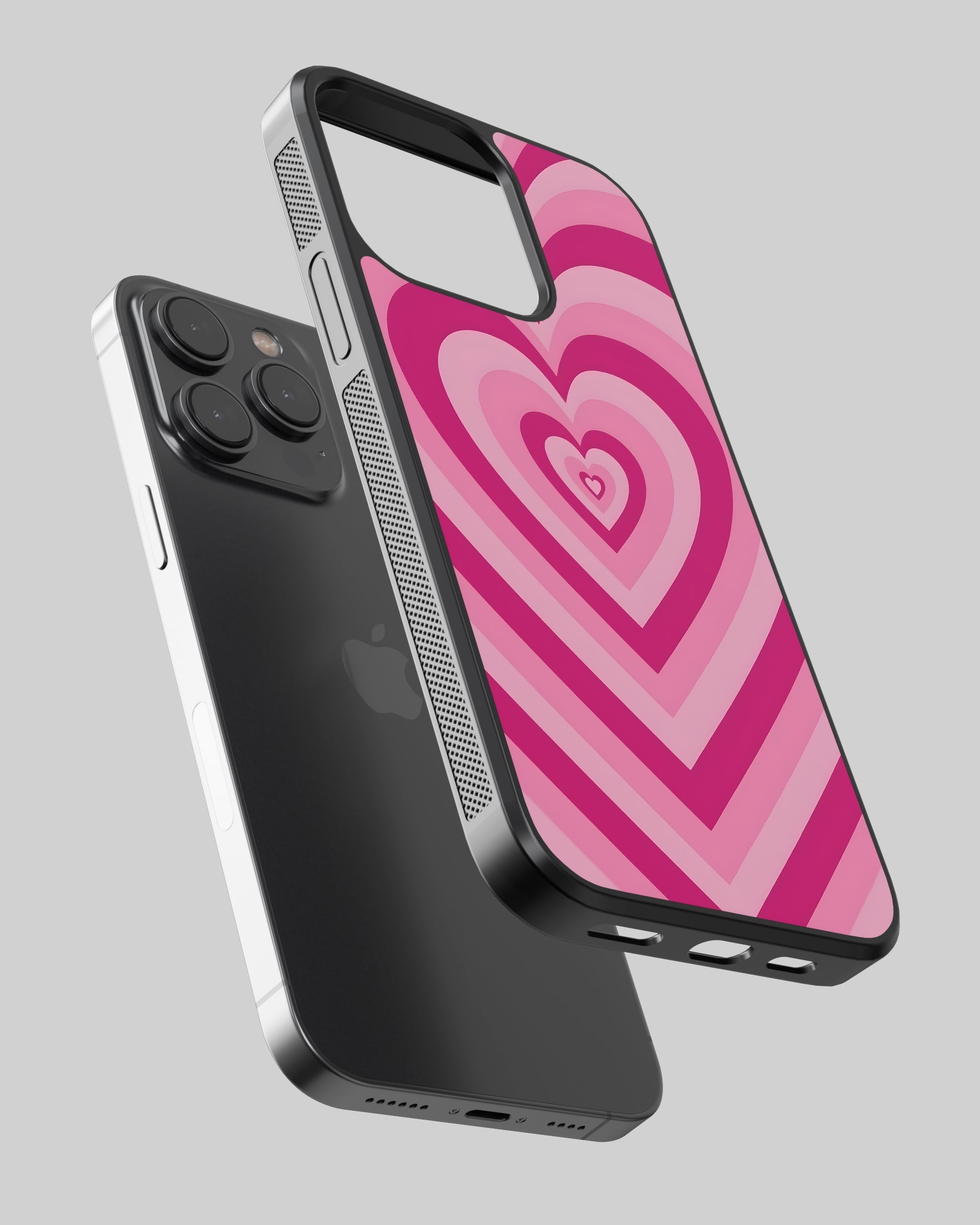 Y2K Mobile Cover (Pink Hearts) Mobile Case by CoverMeUp - Style 2