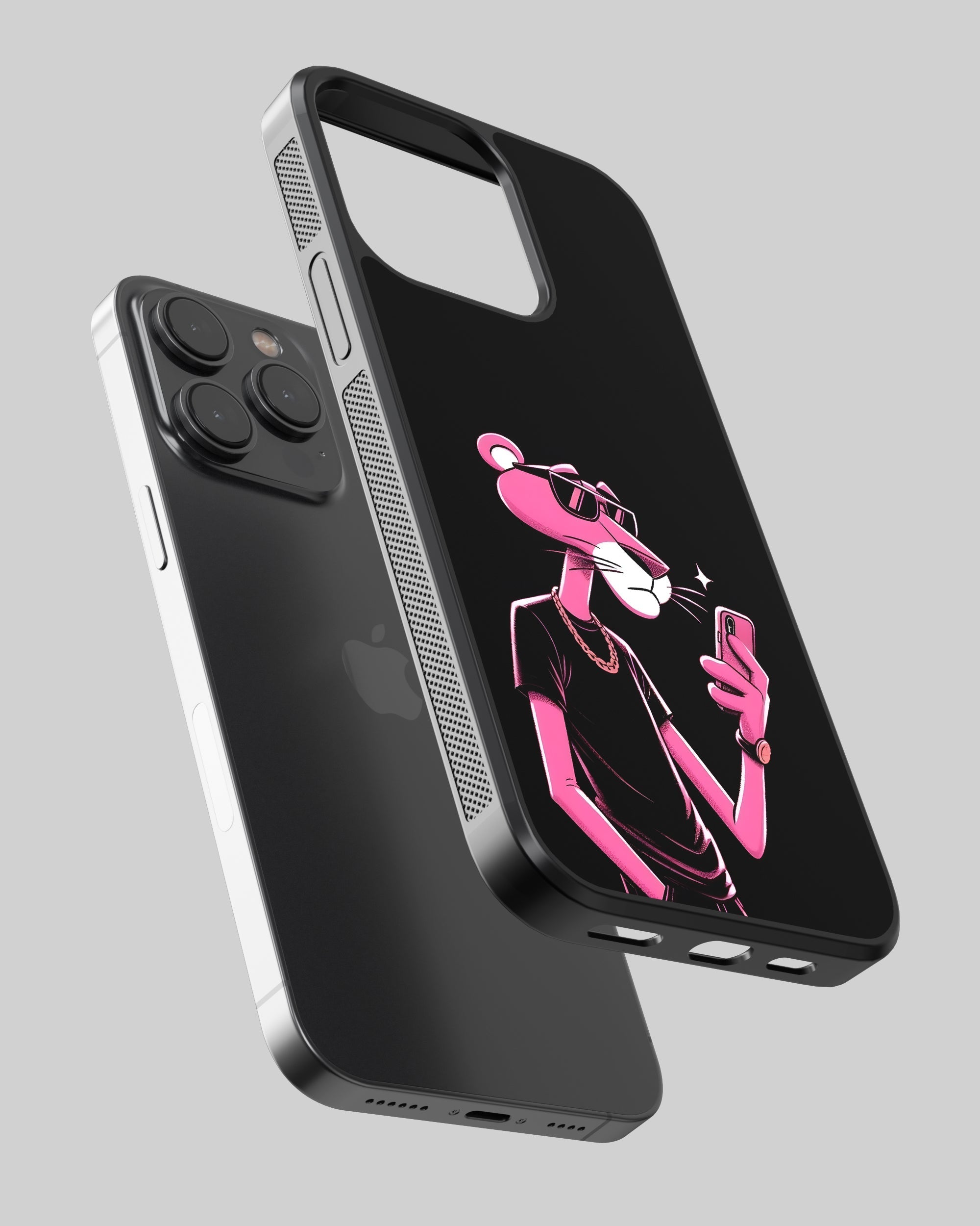 Cartoon Mobile Cover (Pink Panther Dark) Mobile Case by CoverMeUp - Style 2