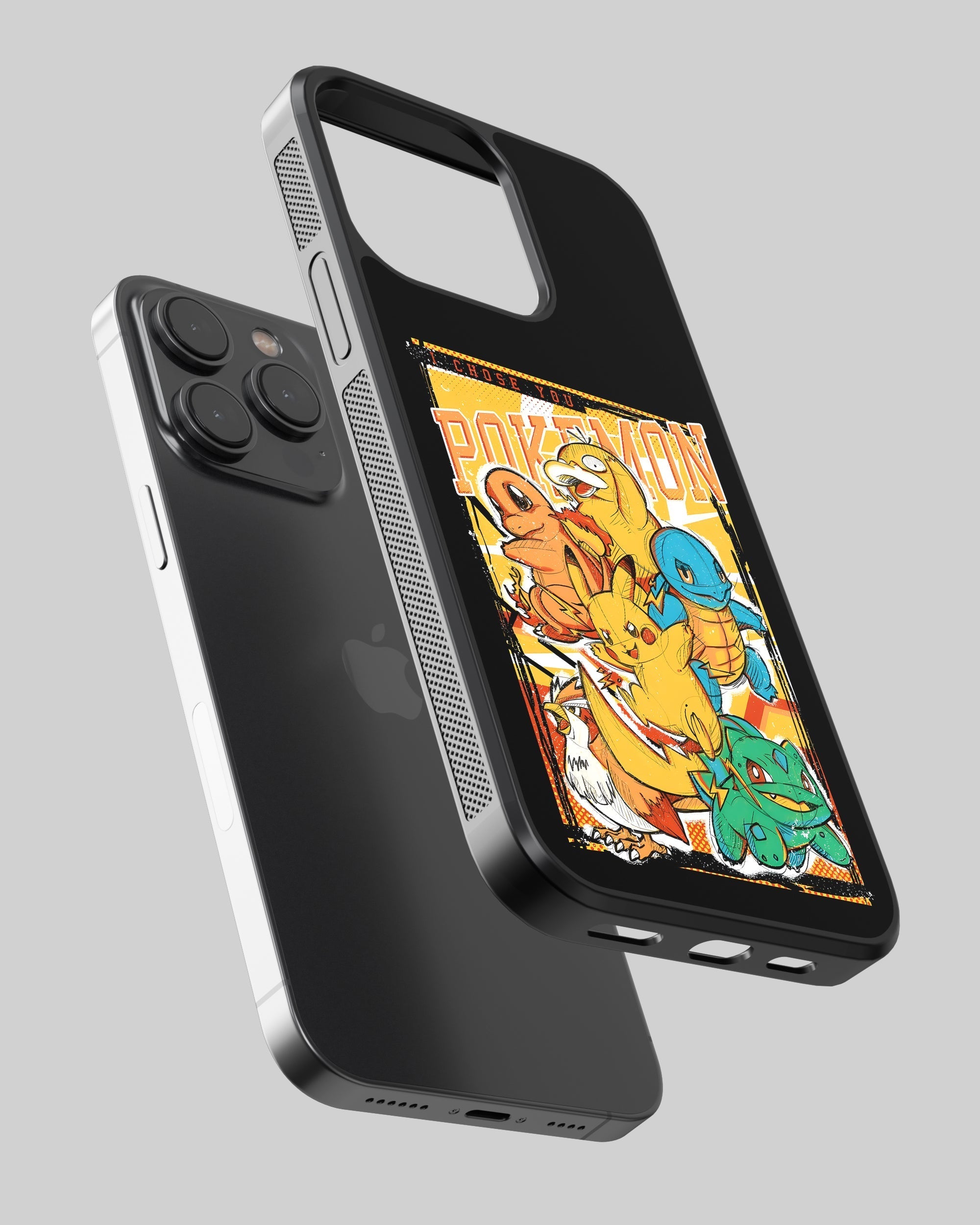 Cartoon Mobile Cover (Pokemon Starter Pack) Mobile Case by CoverMeUp - Style 2