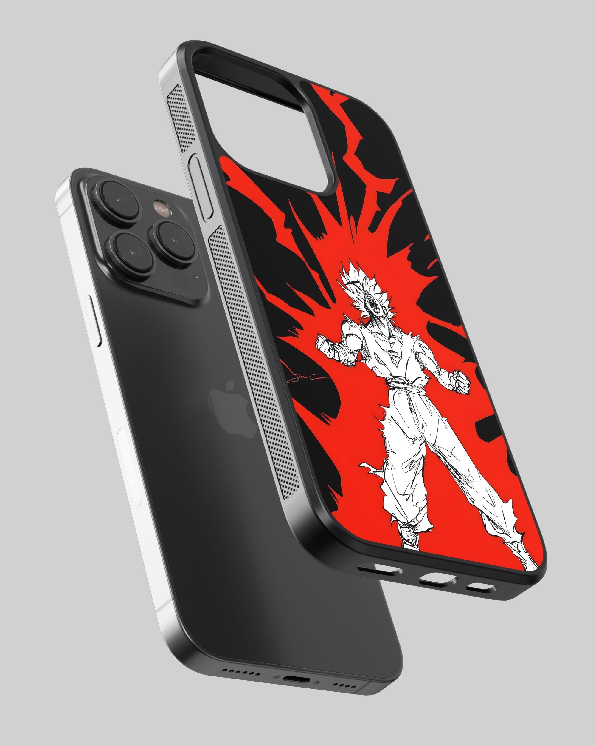 Dragon Ball Z Mobile Cover (Red Goku) Mobile Case by CoverMeUp - Style 2