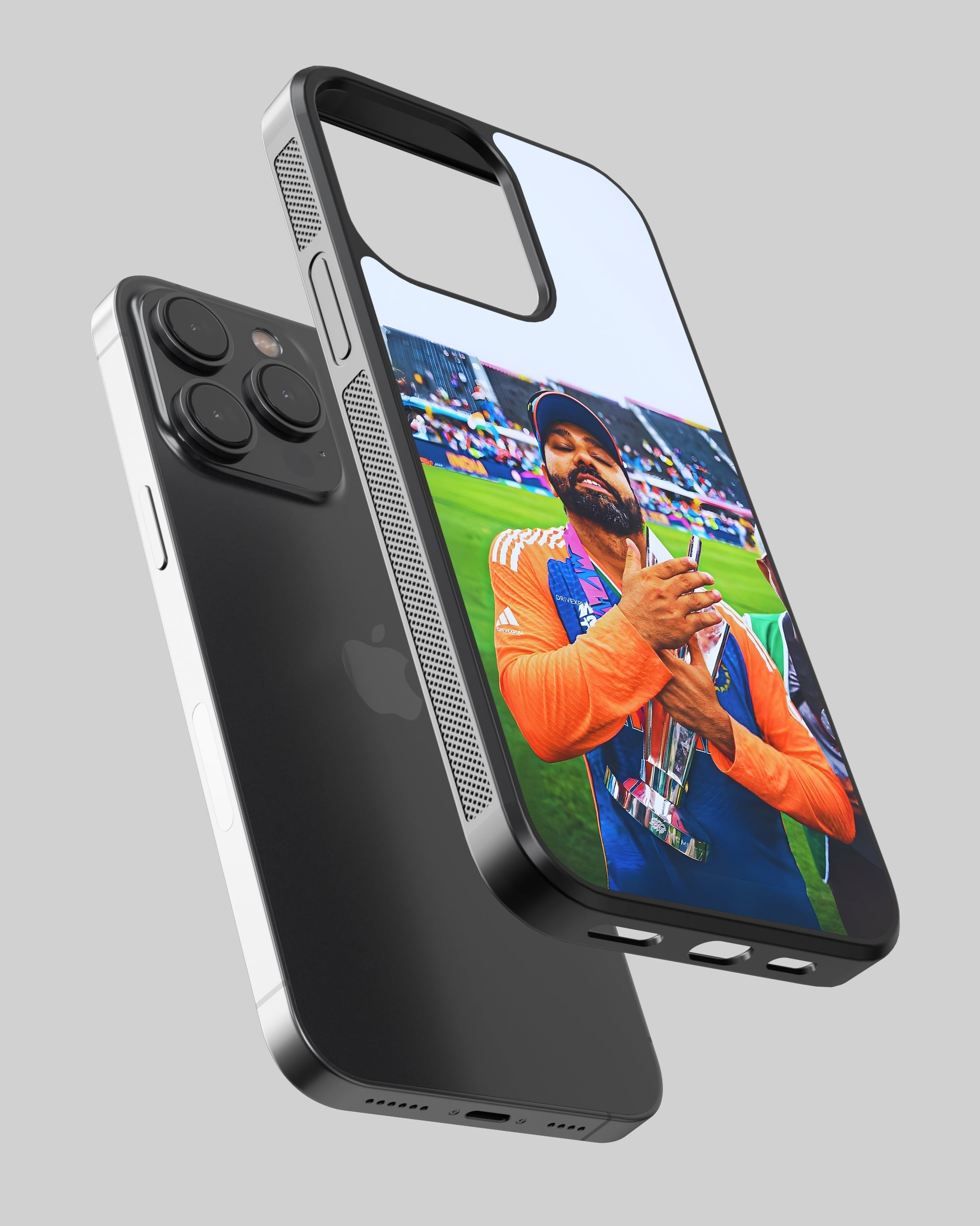 Cricket Mobile Cover (Rohit Sharma T20 Champion) Mobile Case by CoverMeUp - Style 2