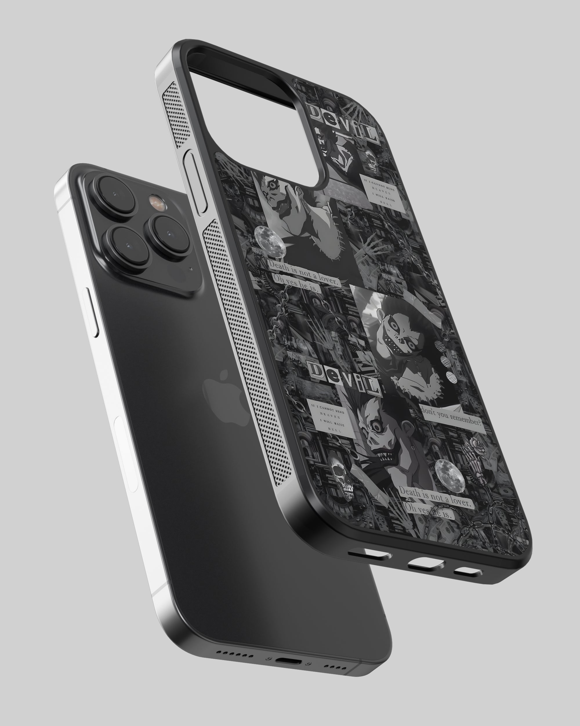 Death Note Mobile Cover (Ryuk Collage) Mobile Case by CoverMeUp - Style 2