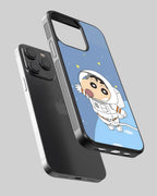 Crayon Shinchan Printed Shockproof Cover - Cartoon Mobile Cover (Space Shinchan) - Style 2