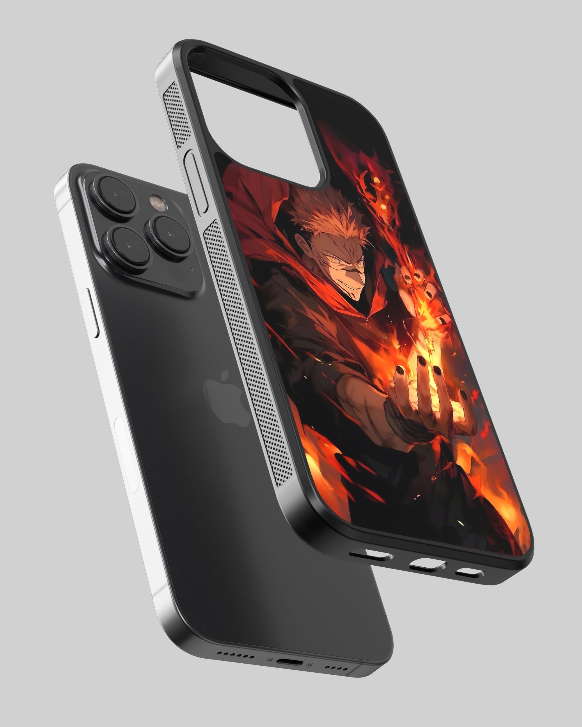 Jujutsu Kaisen Mobile Cover (Sukuna Fire) Mobile Case by CoverMeUp - Style 2