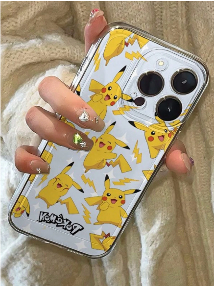 Pikachu Pokémon Clear TPU iPhone Case – Cute Anime Phone Cover