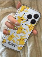 Protective Apple iPhone Back Cover - Pikachu Pokémon Clear TPU iPhone Case – Cute Anime Phone Cover