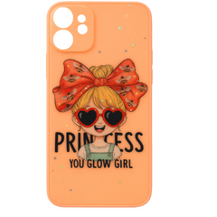 Pink Glitter Printed Silicon Hard Case for iPhone iPhone X Makeup Kit