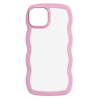 Minimals : Curvy Pink Mobile Case by CoverMeUp
