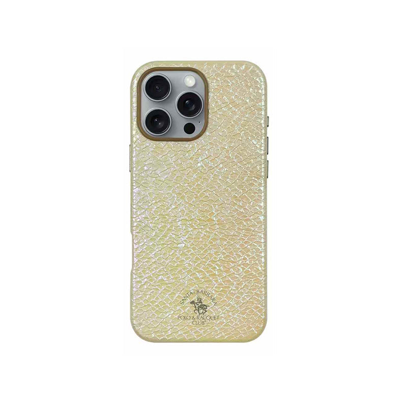 Protective Apple iPhone Back Cover - Santa Barbara Polo TRACY Series for iPhone 16 Pro (GOLDEN)