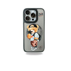 Protective Apple iPhone Back Cover - Bear Designer Magsafe Case with Magsafe Pop Socket for iPhone 15 Pro Max