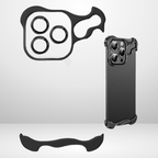 Protective Apple iPhone Back Cover - Premium Aluminum Alloy + Lens Glass Kit Case for iPhone 14/14Pro/14PM.