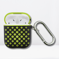Premium Double Layer Silicone Case for AirPods 1/2 (Black & Green)