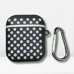 Premium Double Layer Silicone Case for AirPods 1/2 (Black & White)