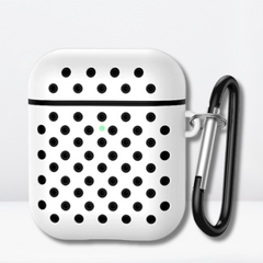 Premium Double Layer Silicone Case for AirPods 1/2 (White & Black)