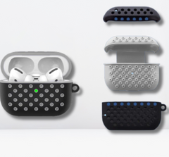 Premium Double Layer Silicone Case for AirPods Pro / Pro 2 (Black & Grey)