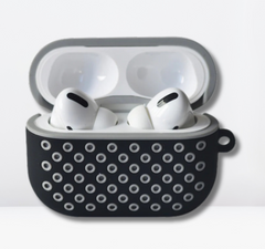 Premium Double Layer Silicone Case for AirPods Pro / Pro 2 (Black & Grey)