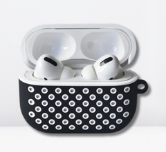 Premium Double Layer Silicone Case for (AirPods Pro / Pro 2 (Black & White)