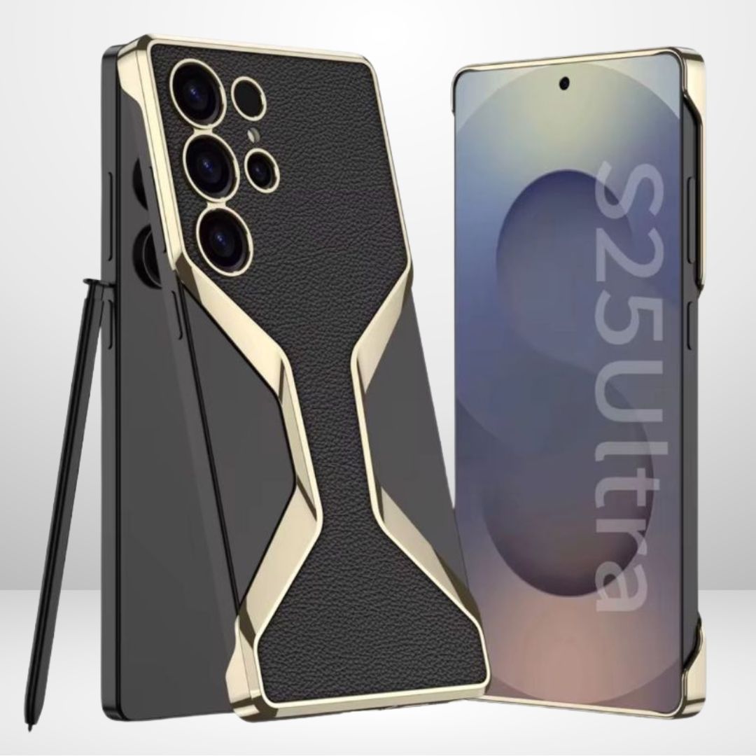 Samsung Galaxy S25 Ultra Elite Armor Edge Chrome Case Mobile Case by CoverMeUp