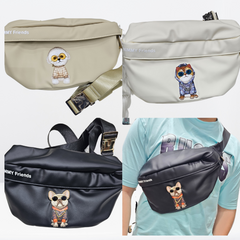 Premium NIMMY Friends Cross Body Shoulder Unisex Bags (Cream)