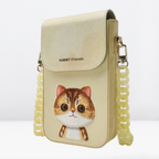 Nimmy Premium Embroidered Leather Case - Premium Quality NIMMY Friends Slings Bags (Yellow) - Style 2