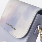 Nimmy Premium Embroidered Leather Case - Premium Quality NIMMY Friends Slings Bags (Lavender) - Style 3